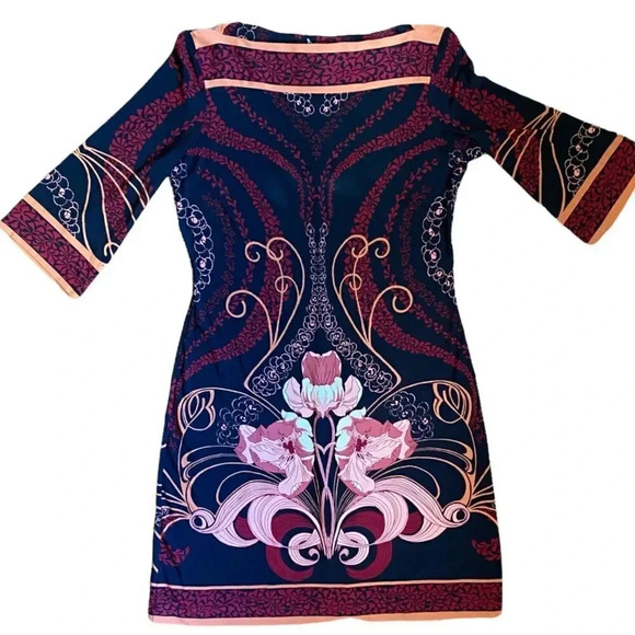 Donna Morgan | Floral Long-Sleeved Dress (6) - Picture 1 of 4